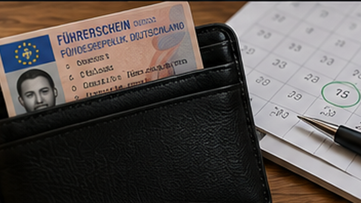 Excel-Liste und Unterlagen für die Organisation von Führerscheinkontrollen